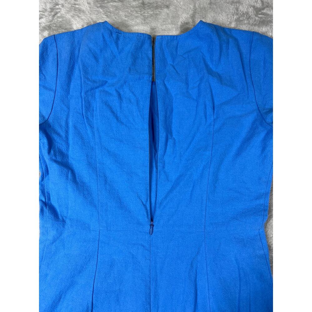 Ilana Kohn Blue Cotton Jumpsuit Romper Size 4 Small Short Sleeve Minimalist USA - Picture 9 of 11